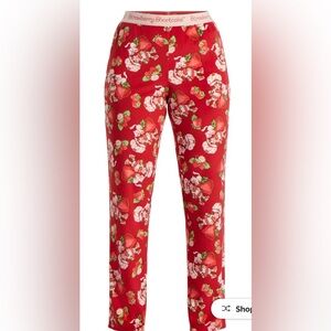 Strawberry Shortcake Women’s Print Velour Sleep Pants